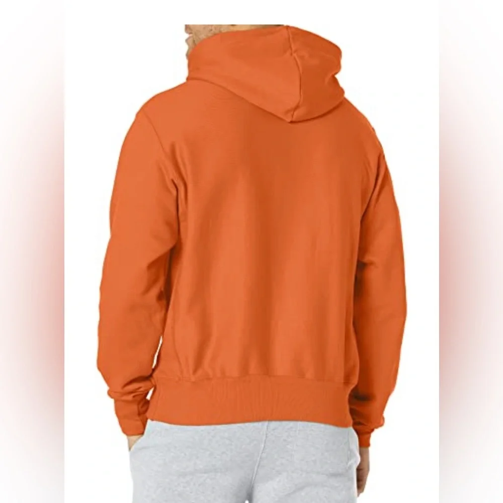 Champion Reverse Weave Pullover Hooded Sweatshirt size small texas orange - Picture 2 of 7